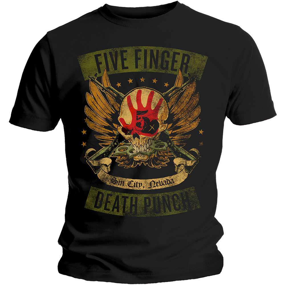 Five Finger Death Punch (5FDP) - Locked & Loaded Unisex PÓLÓ 