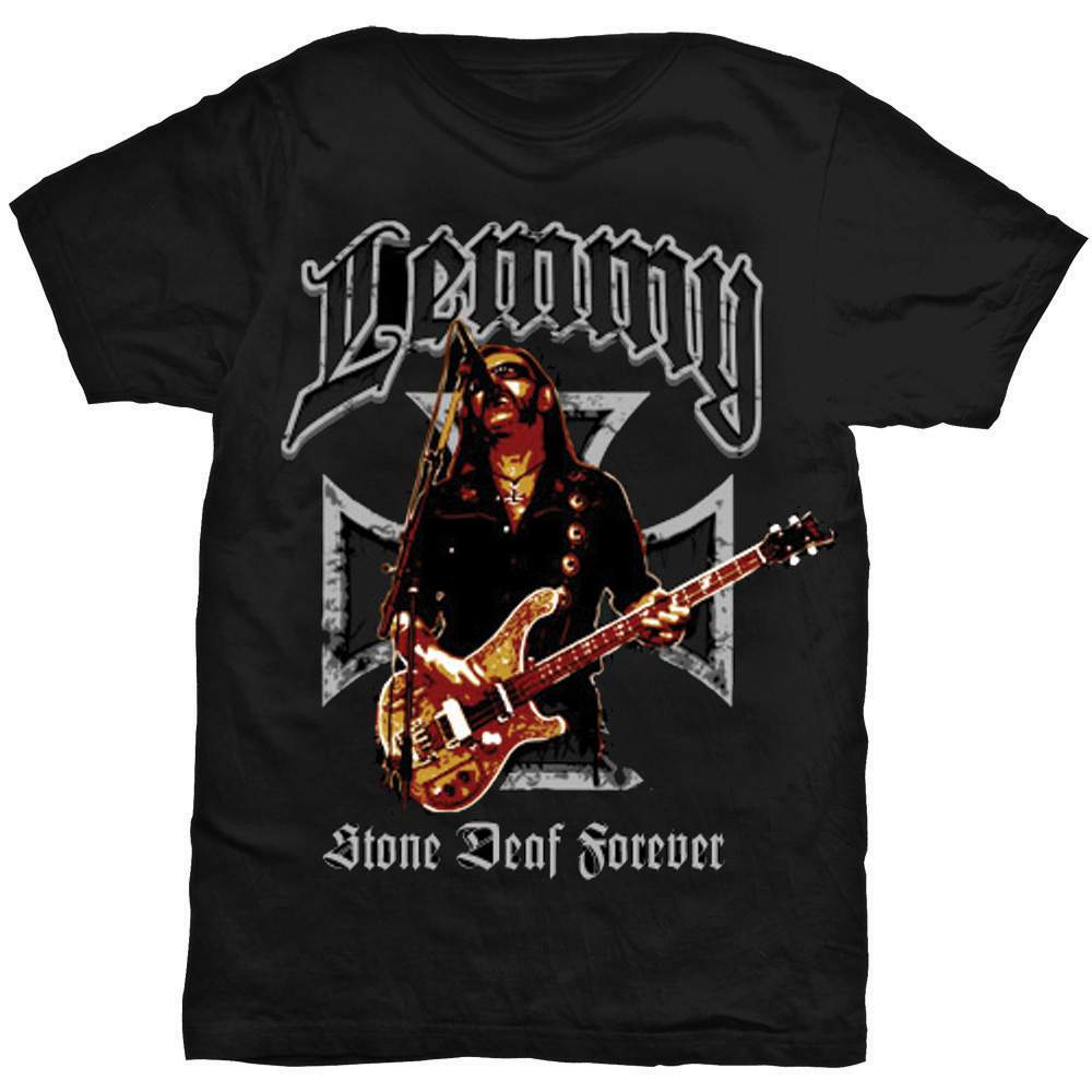 Lemmy - Iron Cross Stone Deaf Forever Unisex PÓLÓ